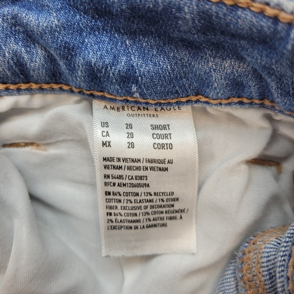 American Eagle Jeans Womens 20 Short Skinny Kick Bootcut High Rise Stretch Denim - Picture 5 of 11